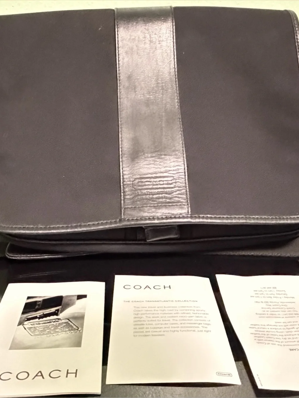 Coach 2004’Vintage Transatlantic Messenger Bag with original paperwork